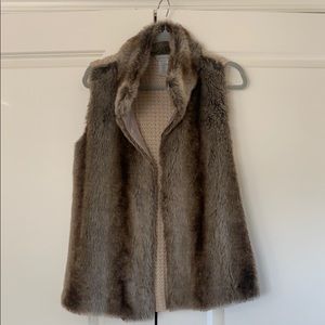 Faux fur vest